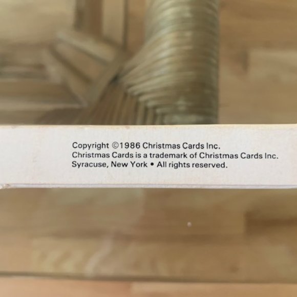 Christmas Cards Standard Poker Size Playing Card Deck Complete Vintage 1986 - Picture 7 of 7